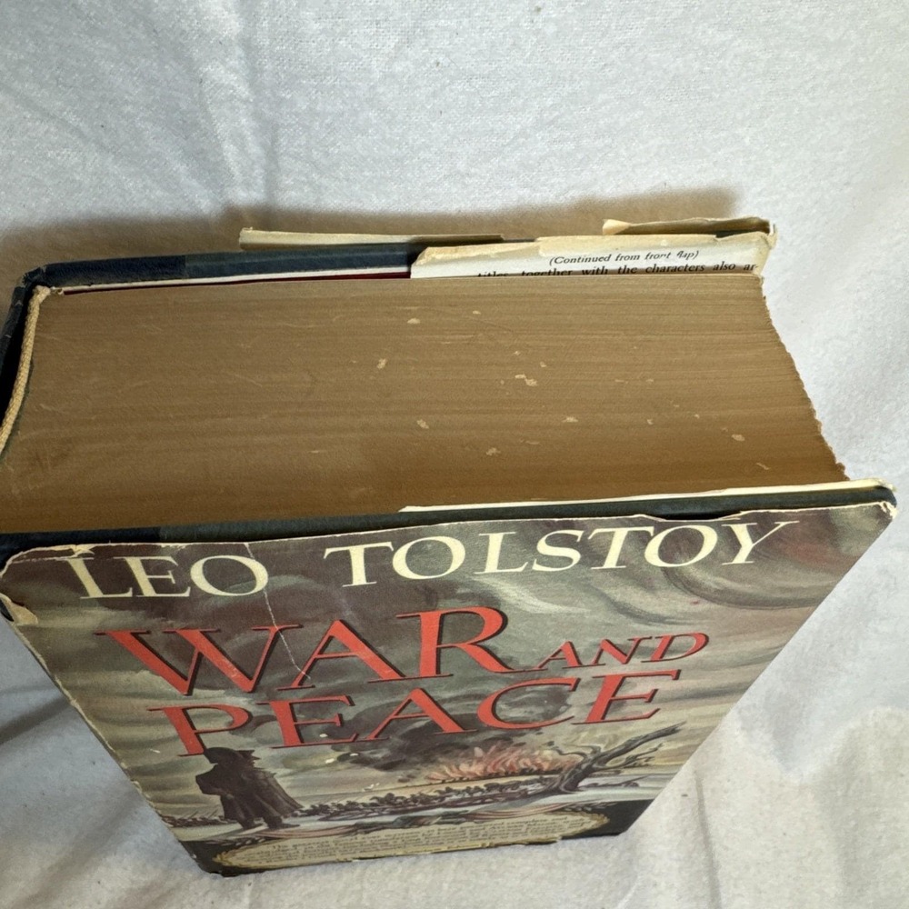 War and Peace, Inner Sanctum Edition, Leo Tolstoy, 1942 Hard Bound Dust Jacket - Picture 2 of 10